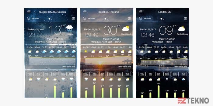Aplikasi Cuaca di Android