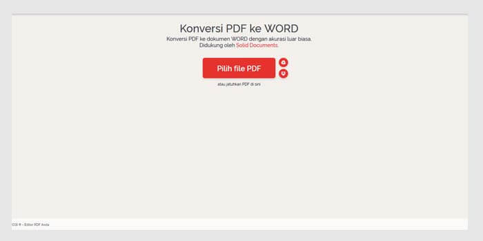 cara mengubah file pdf ke word online