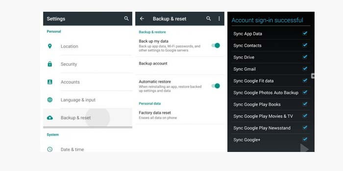 Cara Backup Data Android via Akun Google