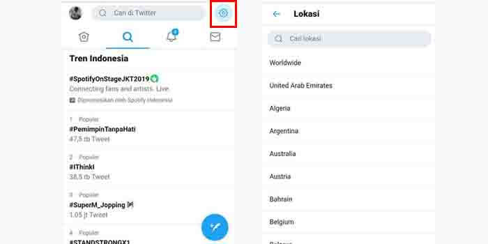 Cara Mengganti Lokasi Negara Trending Topik Twitter