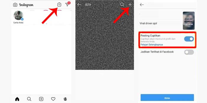 Cara Buat Upload Video IGTV Instagram di HP