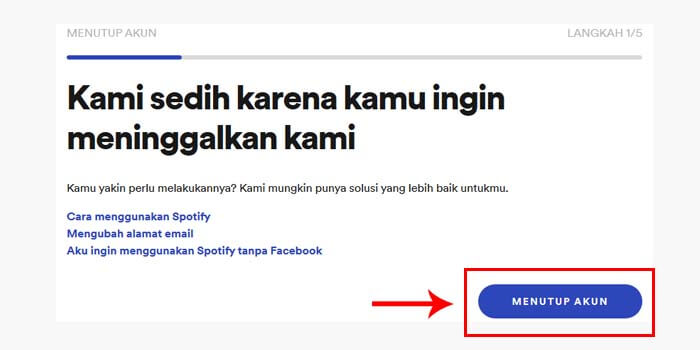 Cara Menghapus Akun Spotify