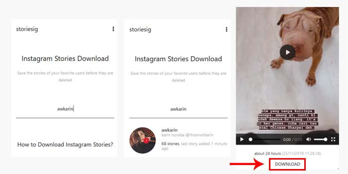 cara menyimpan instastory tanpa aplikasi