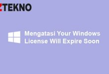 Mengatasi Your Windows License Will Expire Soon