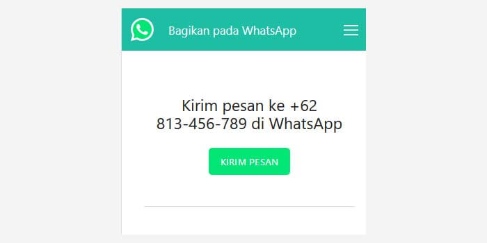 Cara Membuat Link WhatsApp Menuju Chat