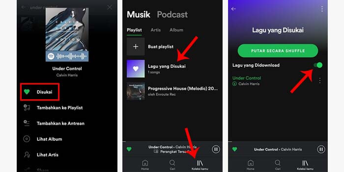 cara dari spotify pc