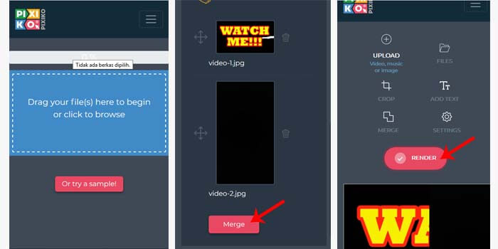 Menggabungkan Video Online Tanpa Aplikasi