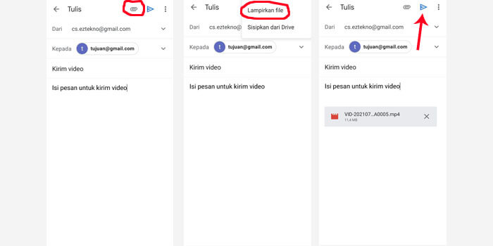 Cara Mengirim Video Lewat Email Gmail