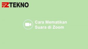 Cara Mematikan Suara di Zoom