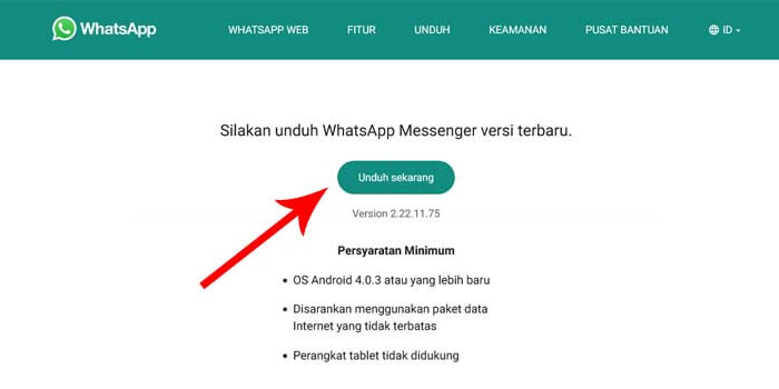 Memperbarui WhatsApp Tanpa Play Store